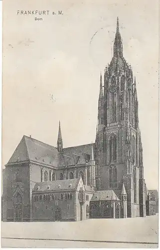 Frankfurt a.M. Der Dom gl1909 49.470