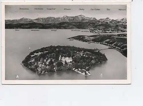 Insel Mainau im Bodensee Luftbild gl1950 43.202