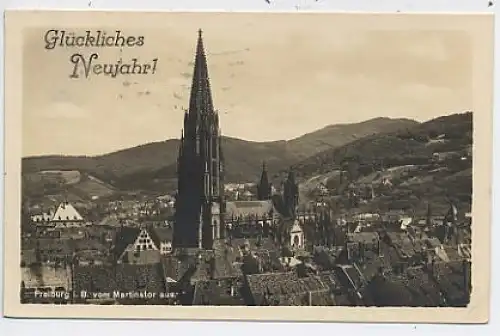 Freiburg i.B. Stadtansicht Münster gl1927 42.321