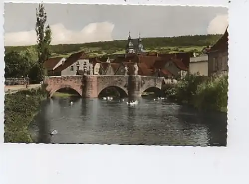 Gerlachsheim Baden Teilansicht Brücke ngl 43.572