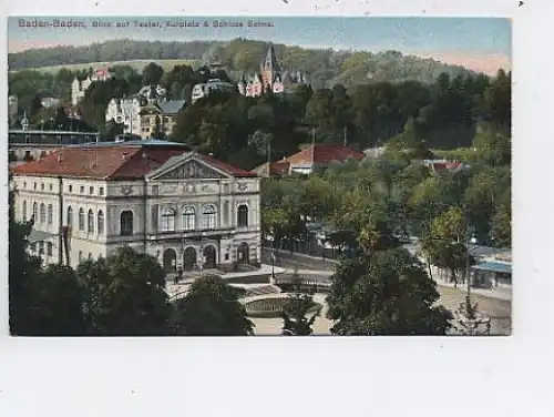 Baden-Baden Theater Kurplatz Schlos Solms ngl 42.867