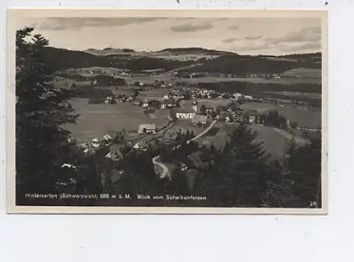 Hinterzarten Blick vom Scheibenfelsen gl1931 43.273