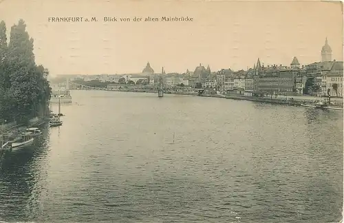 Frankfurt a.M. Blick von der Mainbrücke gl1910 132.089