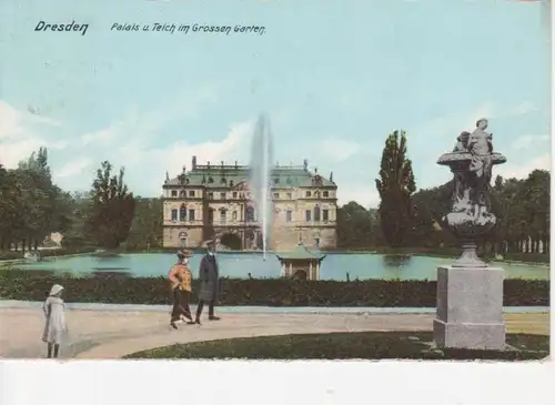 Dresden Palais und Teich im Großen Garten gl1906 75.780