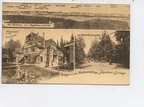 Esslingen a.N. Gruß vom Jägerhaus gl1912 43.167