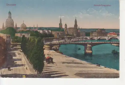 Dresden Ausschiffungsplatz feldpgl1918 75.821