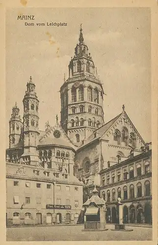 Mainz Dom vom Leichplatz gesehen ngl 130.742