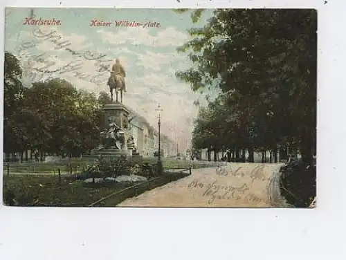 Karlsruhe Kaiser Wilhelm-Platz gl1906 43.867