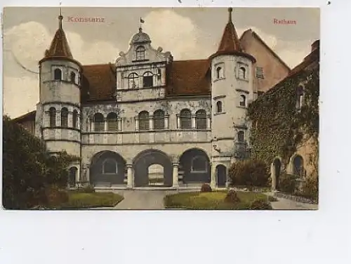 Konstanz am Bodensee Rathaus gl1908 43.585