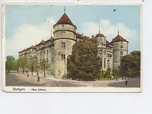 Stuttgart Altes Schloss gl1907 43.066