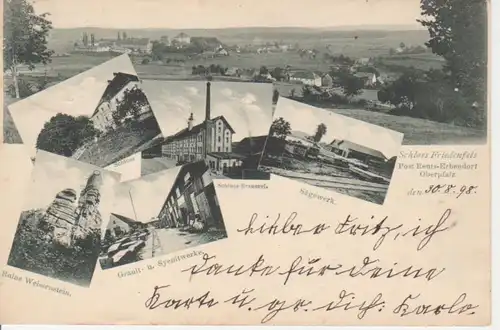 Schloß Friedenfels Reuth bei Erbendorf gl1898 76.500