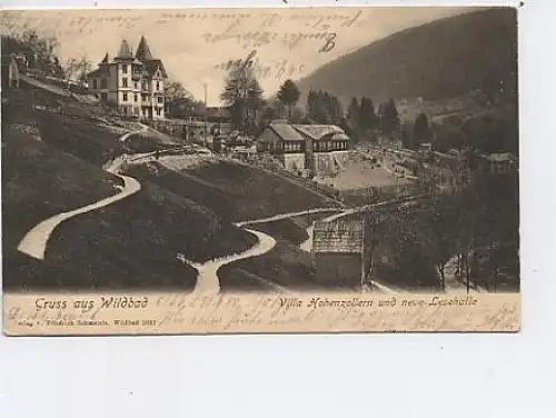 Gruß aus Wildbad Villa Hohenzollern gl1903 43.648