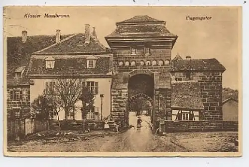 Kloster Maulbronn Eingangstor gl1924 42.383