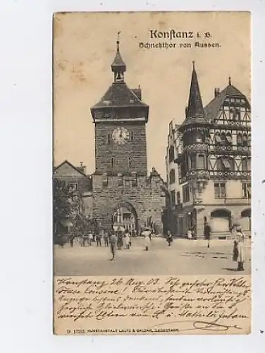 Konstanz a.B. Schnetztor von außen gl1903 42.948