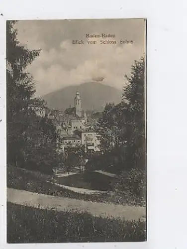 Baden-Baden Blick vom Schloß Solms gl1916 42.869