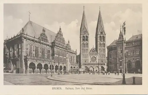 Bremen Rathaus Dom und Börse ngl 116.141
