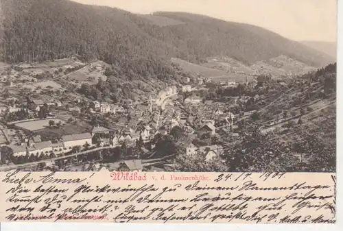 Wildbad von der Paulinenhöhe gl1901 76.722