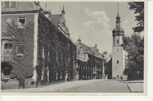 Riesa an der Elbe Rathaus Klosterkirche bahnpgl 75.922