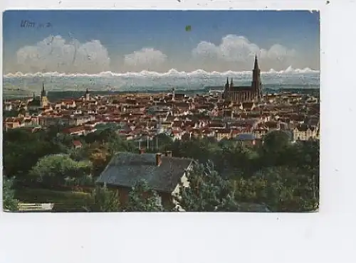 Ulm a.D. Gesamtansicht feldpgl1917 43.089