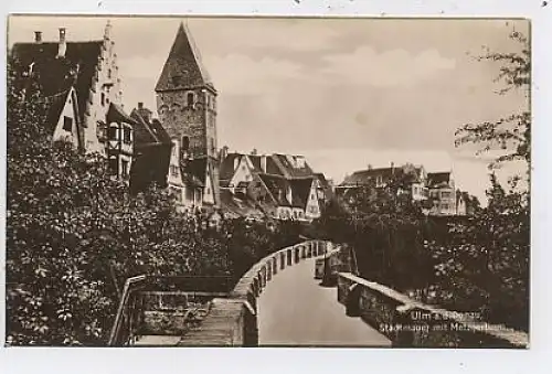 Ulm a. d. Donau Stadtmauer Metzgerturm ngl 41.887