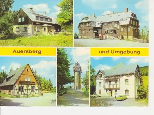 Auersberg und Umgebung Mehrbildkarte gl1990 75.973