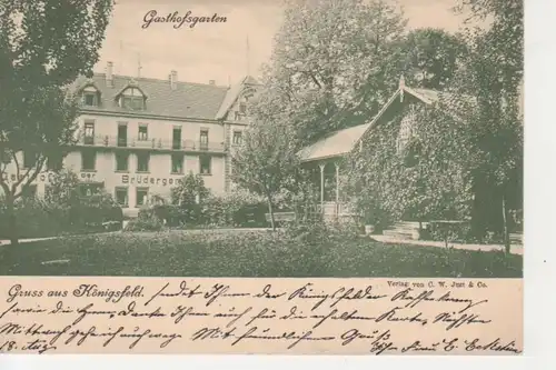 Königsfeld Gasthofsgarten Brüdergemeinde gl1902 77.026