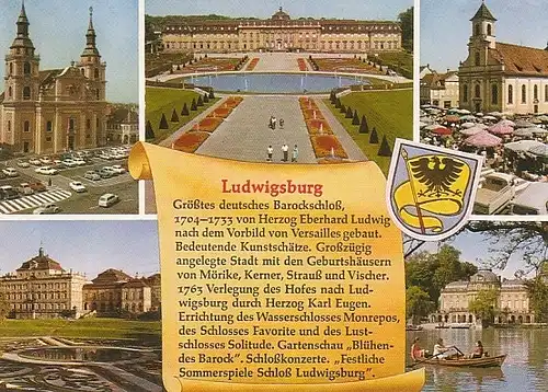 Ludwigsburg Mehrbildkarte Historie gl1991 B8594