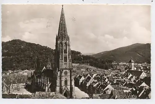 Freiburg i.B. Münster Stadtpanorama gl1960 42.335