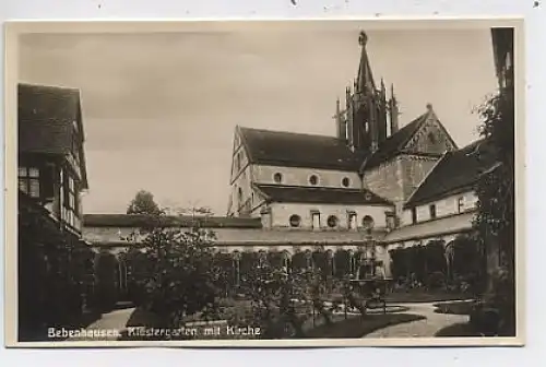 Bebenhausen Klostergarten mit Kirche ngl 41.921