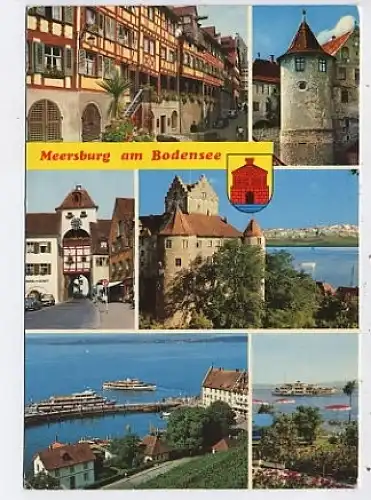 Meersburg am Bodensee Mehrbildkarte glca.1980 43.981