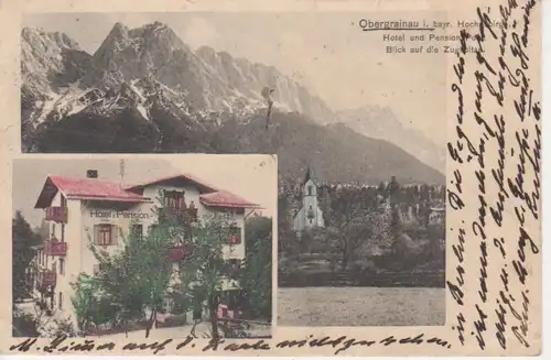 Obergrainau Hotel zur Post Zugspitzblick gl1910 77.691