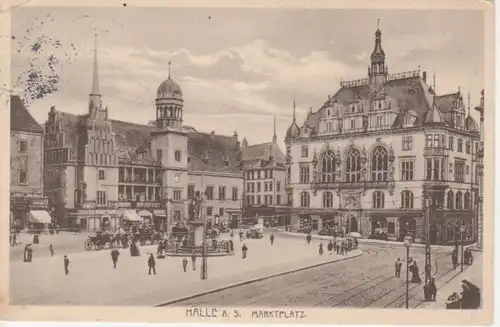 Halle a.S. Marktplatz gl1913 91.518