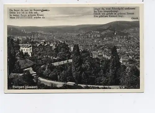 Stuttgart Vers: Da liegst du nun… Gerok gl1938 41.835