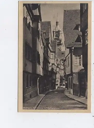 Stuttgart Turmgasse mit Rathausturm ngl 44.226