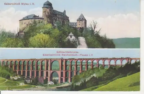 Mylau Schloss Göltzschtalbrücke ngl 69.829