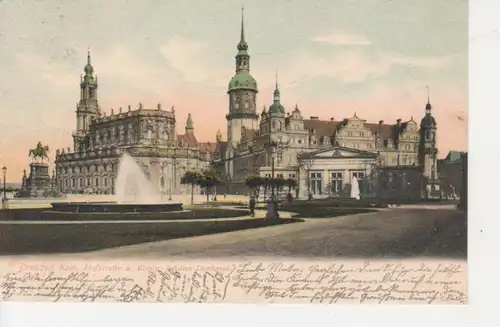 Dresden Hofkirche König Johann Denkmal gl1904 75.851