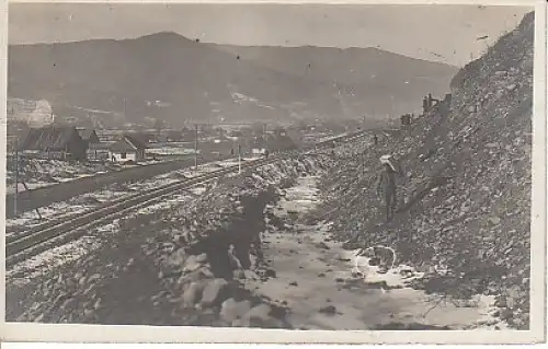 1.WK An Bahnlinie schanzen, Serbien? feldpgl1917 B0.729