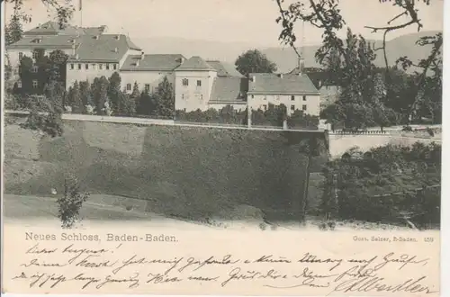 Baden-Baden Neues Schloss gl1903 76.824