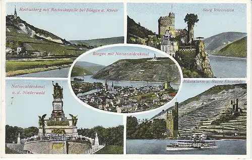 Bingen am Rhein Mehrbildkarte ngl 49.453