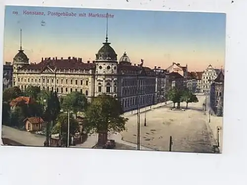 Konstanz a.B. Postgebäude Marktstätte gl1925? 42.937