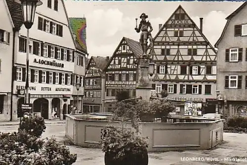 Leonberg Württ. Marktplatz gl1967 B1.757