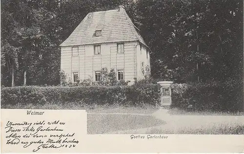 Weimar Goethe's Gartenhaus ngl 49.737