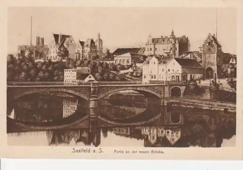 Saalfeld a.S. Partie an der neuen Brücke ngl 88.705