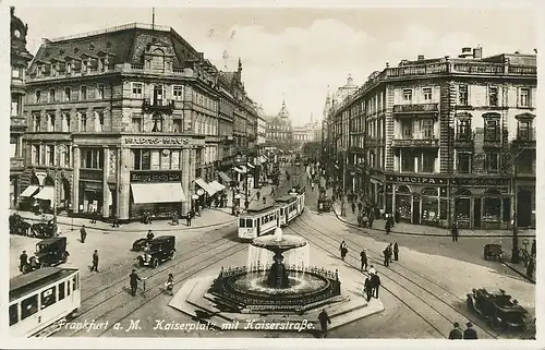 Frankfurt a.M. Kaiserplatz Kaiserstraße gl1933 132.055