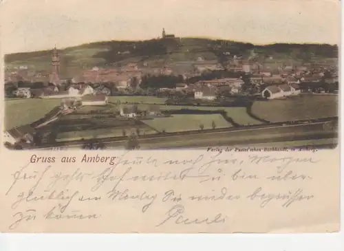 Amberg Oberpfalz Totalansicht gl1899 76.548