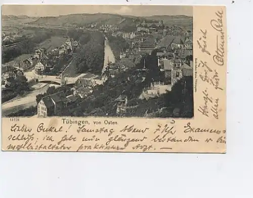 Tübingen Gesamtansicht von Osten gl1904 42.399