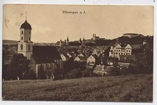 Ellwangen a.J. Gesamtansicht gl1913 42.368