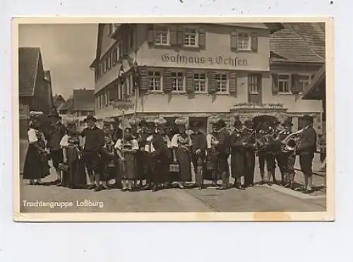 Loßburg Trachtengruppe Gasthaus Ochsen gl1951 42.424