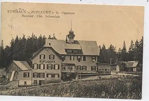 Oppenau Kurhaus Zuflucht gl1916 42.437