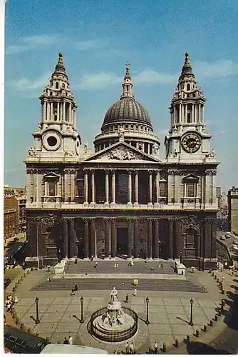London St.Paul's Cathedral West Fromt ngl C2525